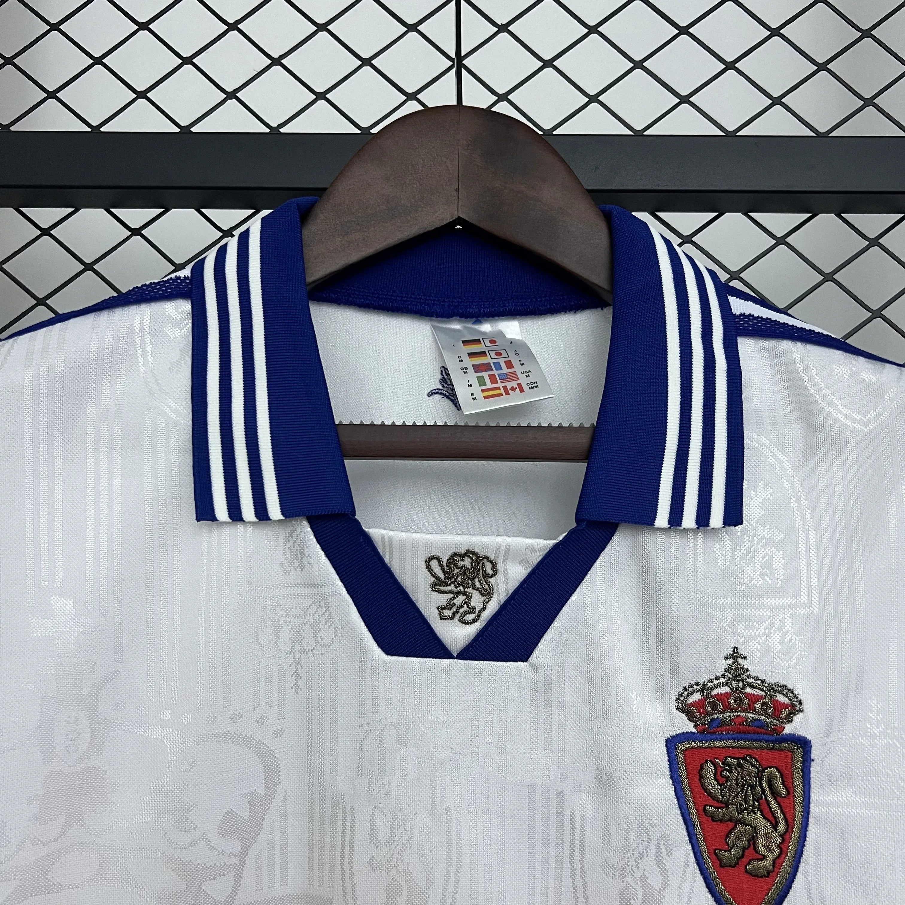 Retro Zaragoza Home White Shirt 1997/98 Soccer Jersey