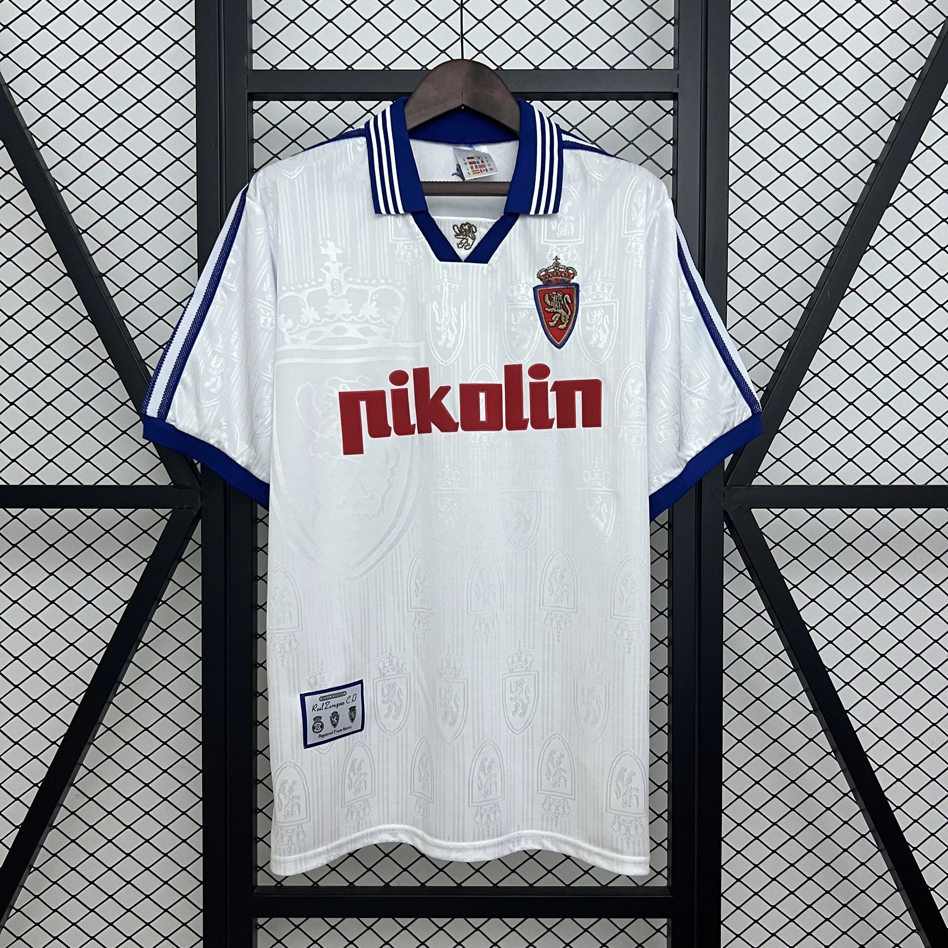 Retro Zaragoza Home White Shirt 1997/98 Soccer Jersey